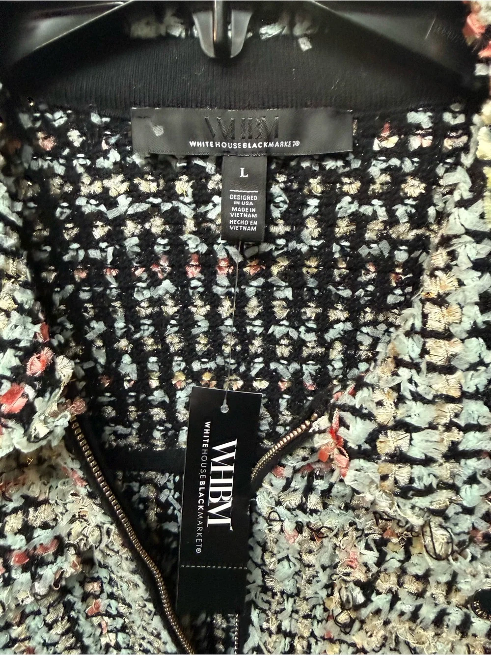 White House Black Market structured tweed